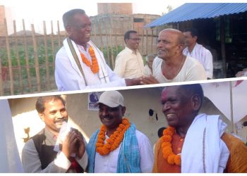 महाजन र ज्ञानेन्द्र घरदैलोमा ब्यस्त