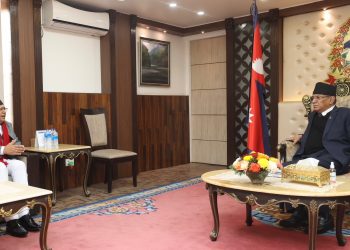 प्रधानमन्त्री र सभामुखबीच भेटवार्ता