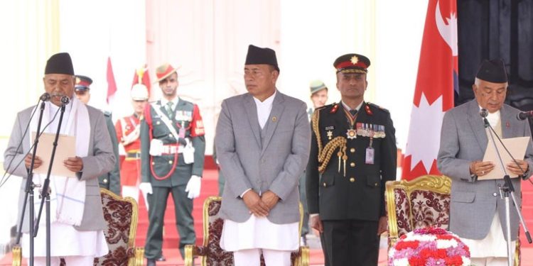 नवनिर्वाचित उपराष्ट्रपतिले गरे शपथग्रहण