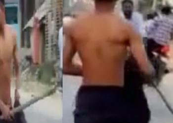 रक्सी खाएर प्रहरी सडकमा