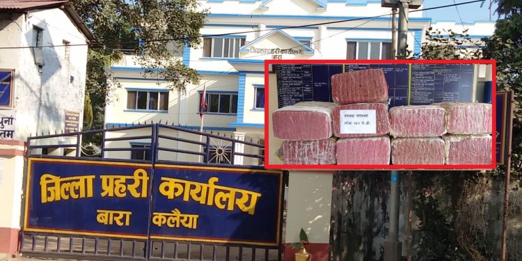 मधेश प्रदेशमा ठुलो परिमाणमा लागु औषध गाँजा बरामद