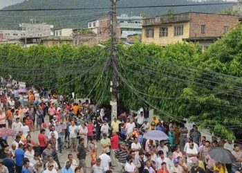 हेटौंडाका व्यवसायीहरु उत्रिए सडकमा