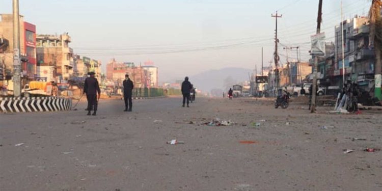 सर्लाहीको सदरमुकाम मलंगवामा कर्फ्यु