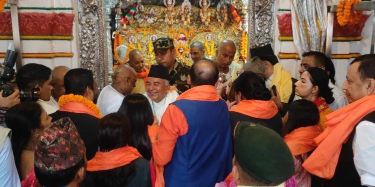 राष्ट्रपति रामचन्द्र पौडेलको जानकी दर्शन