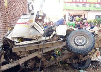 नवलपरासी : जिप दुर्घटनामा ६ जनाको मृत्यु