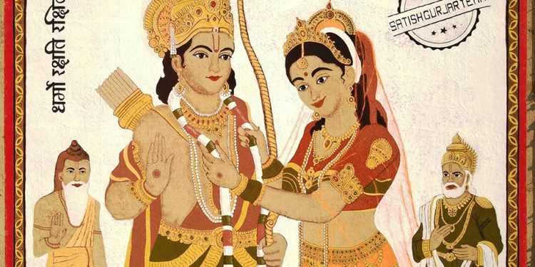 जनकपुरधाममा ११ हजार स्क्वायर फिटको सीता र रामको प्रतिमा बनाइयो