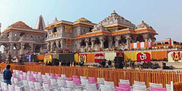 अयोध्या : आज राम मन्दिरको प्राण प्रतिष्ठा हुँदै