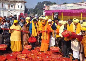 राममन्दिरको प्राण प्रतिष्ठामा जानकी मन्दिरबाट ११ सय ‘भार’ लिएर अयोध्या प्रस्थान