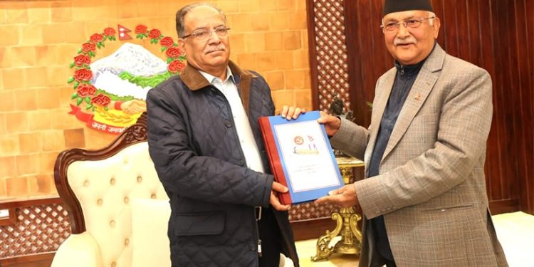 एमालेले सरकारलाई बुझायो ७५१ मागसहितको ज्ञापनपत्र