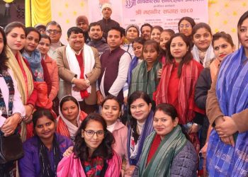 महावीर युवा कमिटि द्धारा महिला पत्रकार सम्मानित