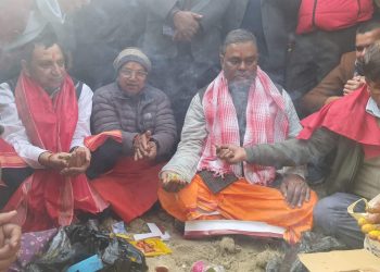 मधेश प्रदेश : कृषि विश्वविद्यालयको उपेन्द्र यादवले गरे  शिलान्याश