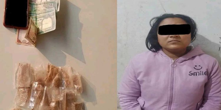 लागु औषध सहित एक जना महिला प्रहरीको नियन्त्रणमा