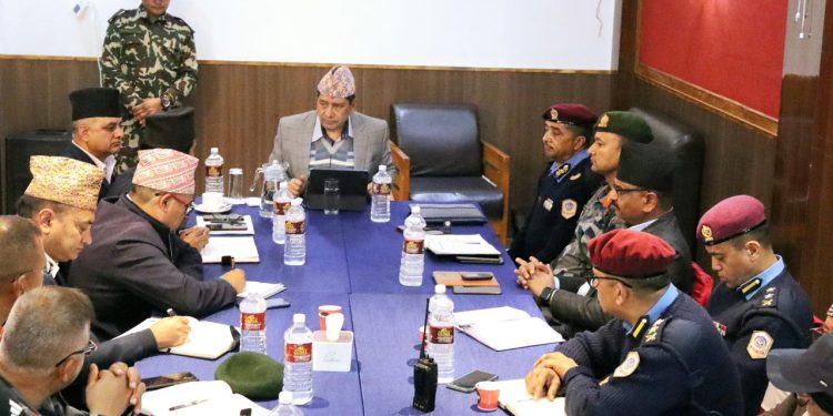 मधेश प्रदेश : शान्ति–सुरक्षा कायम गर्न गृहमन्त्रीको निर्देशन