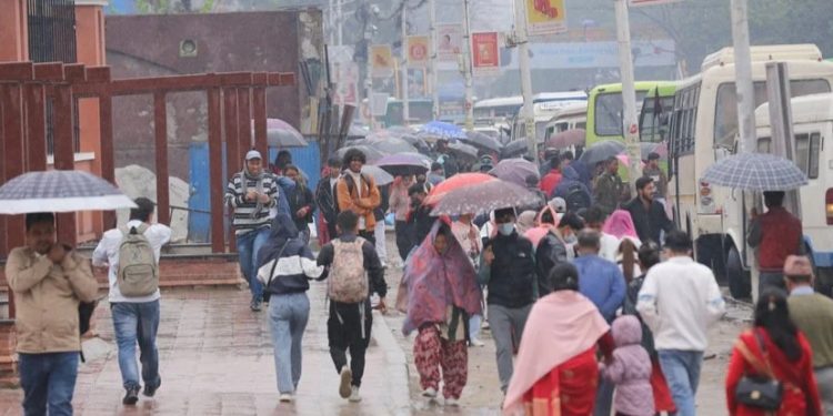 देशका विभिन्न ठाउँमा वर्षा हुदैं