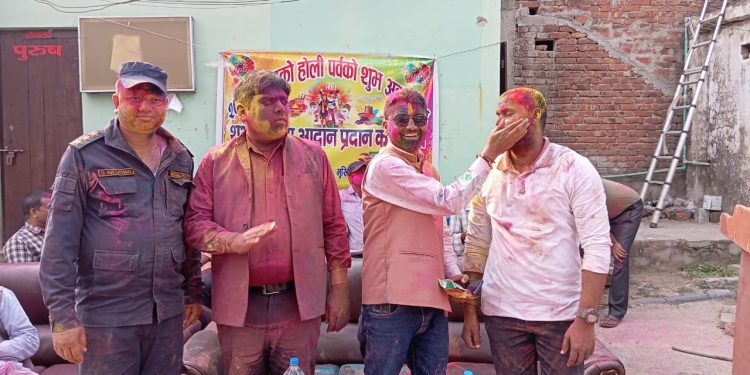 मुखियापट्टी मुसहरनिया गाउँपालिकामा होली मिलन समारोह सम्पन्न