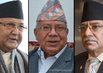 देउवा निवास पुगेका माधव नेपालसँग प्रचण्ड र ओलीले गरे छलफल