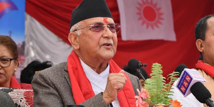 नेपाली कांग्रेस सत्ता स्वार्थमा डुबेको पार्टी हो : ओली