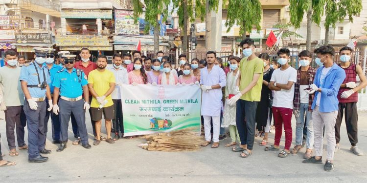 क्लिन मिथिला ,सेभ मिथिला द्वारा सरसफाई