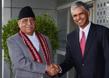 प्रधानमन्त्री प्रचण्ड भारतको राजधानी नयाँदिल्लीमा