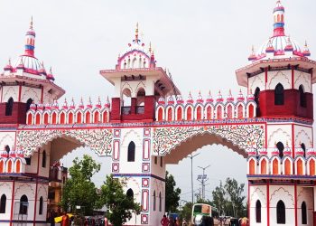 जानकी मन्दिरको अनुभूति गराउने प्रवेशद्वार निर्माण