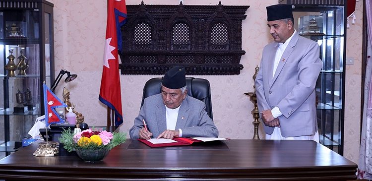 राष्ट्रपतिले गरे लगानी सहजीकरण सम्बन्धी विधेयक प्रमाणीकरण