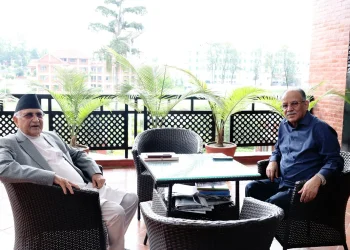 प्रधानमन्त्री प्रचण्ड र ओलीबिच भेटवार्ता