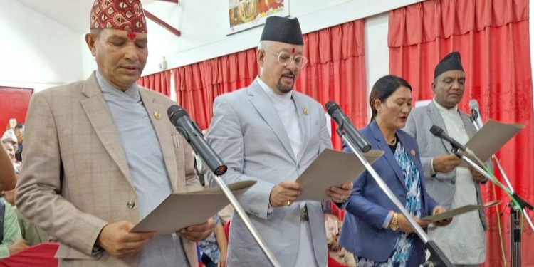 कर्णाली प्रदेश : कांग्रेसका ४ मन्त्रीले लिए शपथ