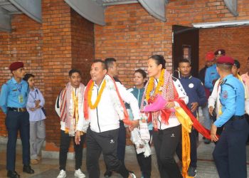 करातेमा रजत पदक जितेकी एरिकाको भव्य स्वागत