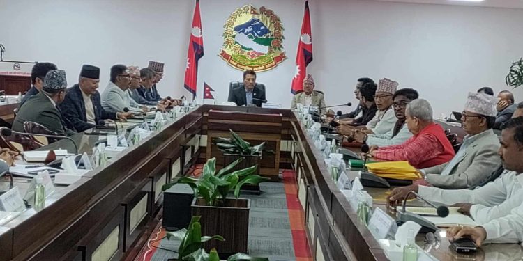 बाढी पहिरो प्रभावितको खोज तथा उद्धार प्राथमिकता दिने सर्वदलीय बैठकको निर्णय