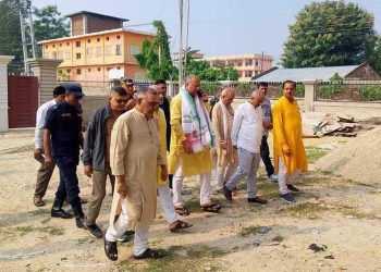 मुख्यमन्त्री सिँहको अवलोकन : मैथिली विकास कोषको नयाँ भवन निर्माणको प्रगति