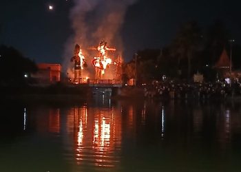 जनकपुर : विजयादशमीको अवसरमा रावण बध र लंकादहन