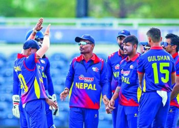 लिग टु क्रिकेटमा नेपालले स्कटल्याण्डसँग खेल्दै