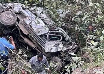 रामेछापमा फोर्स गाडी दुर्घटना, पाँच जनाको मृत्यु