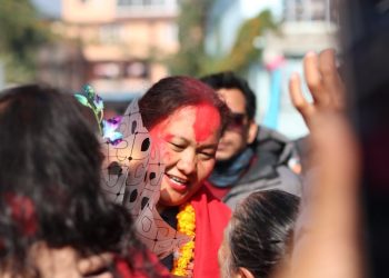 रास्वपाको विजय जुलुस