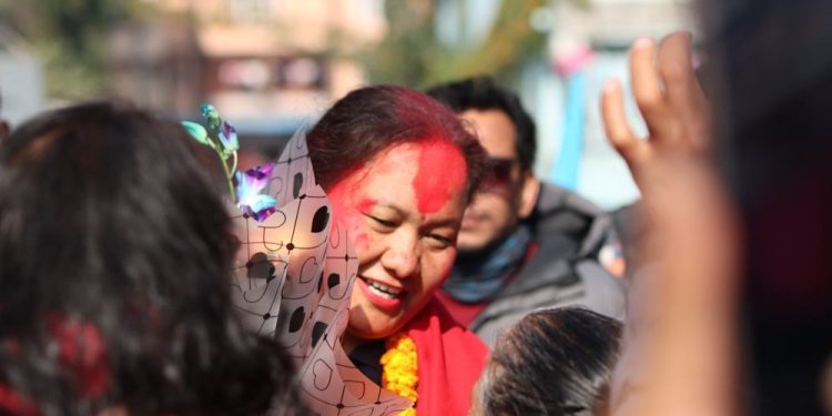 रास्वपाको विजय जुलुस