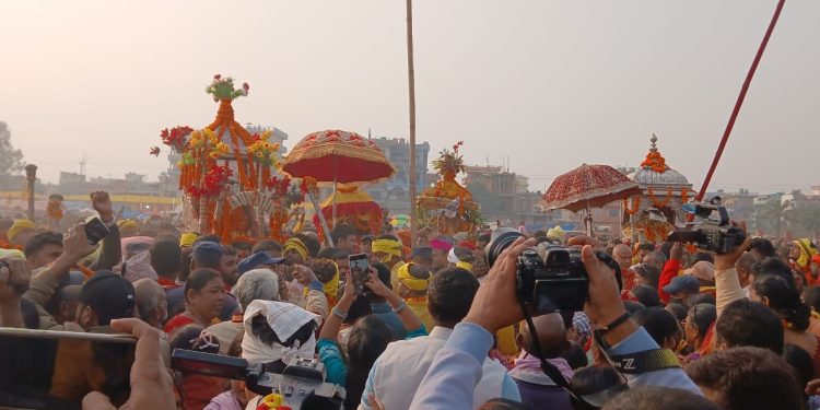 विवाहपञ्चमी महोत्सव : यसरी गरियो रंगभूमि मैदानमा राम–सीताको स्वयम्बर