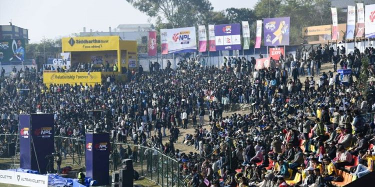 जनकपुर र सुदूरपश्चिमको खेलमा बिहानै देखि दर्शकको भिड