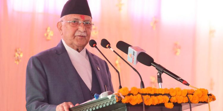 १८ तले दमक कम्प्लेक्सको प्रधानमन्त्री ओलीद्वारा