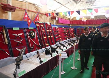 नेपाली सेनाका हतियार प्रदर्शनी