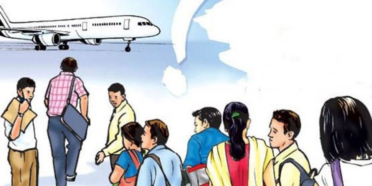 नेपालबाट मासिक ६५ हजार ५ सय ११ युवा बिदेसिएको तथ्यांक सार्वजनिक