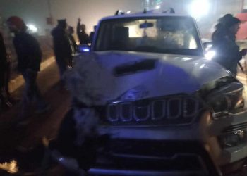जनकपुरमा प्रदेश मन्त्रीको गाडी दुर्घटना
