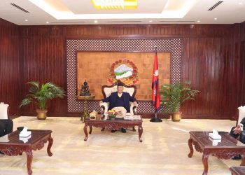 प्रधानमन्त्री र श्रीलंकाका पूर्वराष्ट्रपति विक्रमासिङ्घेबीच भेटघाट