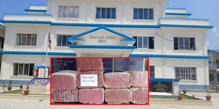महोत्तरी : ६ क्विन्टल गाँजासहित ट्रक चालक प्रहरीको नियन्त्रणमा