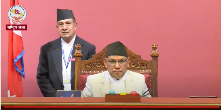 प्रकृति लम्सालको मृत्यु बारेमा राष्ट्रिय सभा अध्यक्षले गरे सरकारको ध्यानाकर्षण