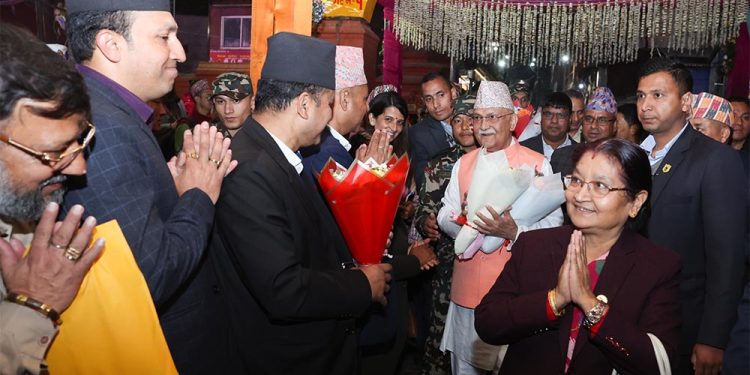 प्रधानमन्त्री ओली पुगे महाशिवरात्रिको पूर्वसन्ध्यामा पशुपति