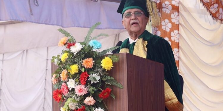 इमानदार भएर देशको हितमा उपयोग गर्न विद्यार्थीसँग प्रधानमन्त्रीको आग्रह