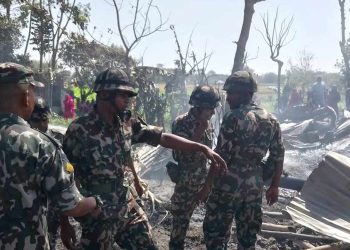 आगलागीमा परेर दुई बालबालिकाको मृत्यु, ८ घर जलेर नष्ट