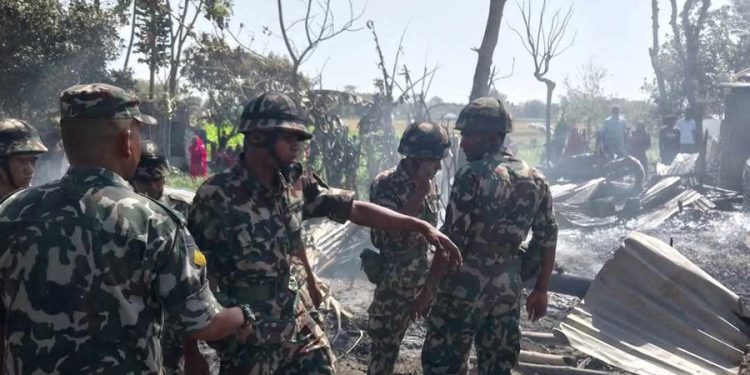 आगलागीमा परेर दुई बालबालिकाको मृत्यु, ८ घर जलेर नष्ट