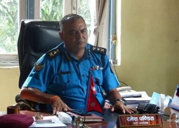 एसपी रमेश पण्डित प्रहरी हेडक्वार्टर तानिए