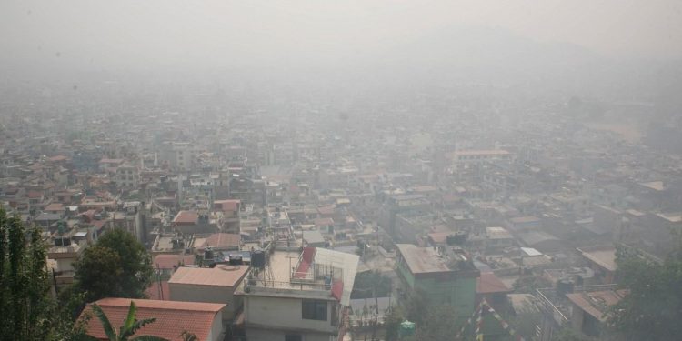काठमाडौँको वायु प्रदूषण विश्वको दुई स्थानमा